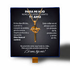 Para Mi Hijo – Collar Cruz Antiansiedad - Moroveta