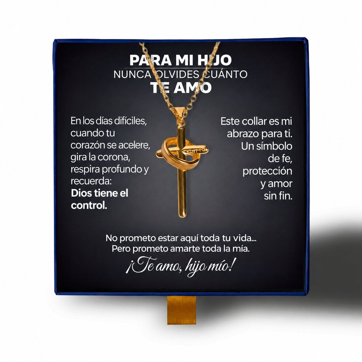 Para Mi Hijo – Collar Cruz Antiansiedad - Moroveta