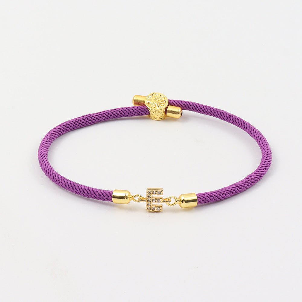 Pulsera ajustable con inicial (2X1) - Moroveta