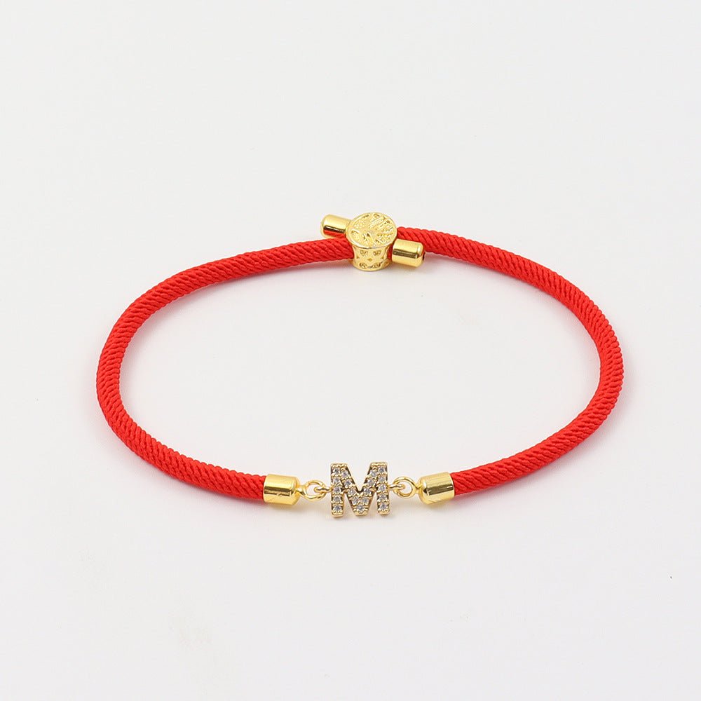 Pulsera ajustable con inicial (2X1) - Moroveta