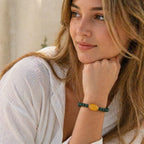 Pulsera “Atrae riqueza” – Cuentas de jade - Moroveta