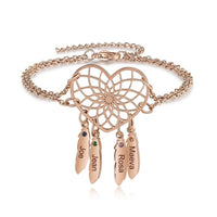 Pulsera atrapasueños corazón personalizable - Moroveta