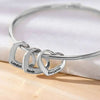 Pulsera con colgantes de corazón personalizados con nombres - Moroveta