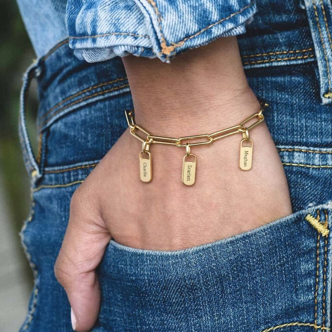 Pulsera con dijes personalizados - Moroveta