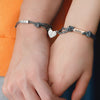 Pulsera con imán de corazón personalizable para parejas - Moroveta