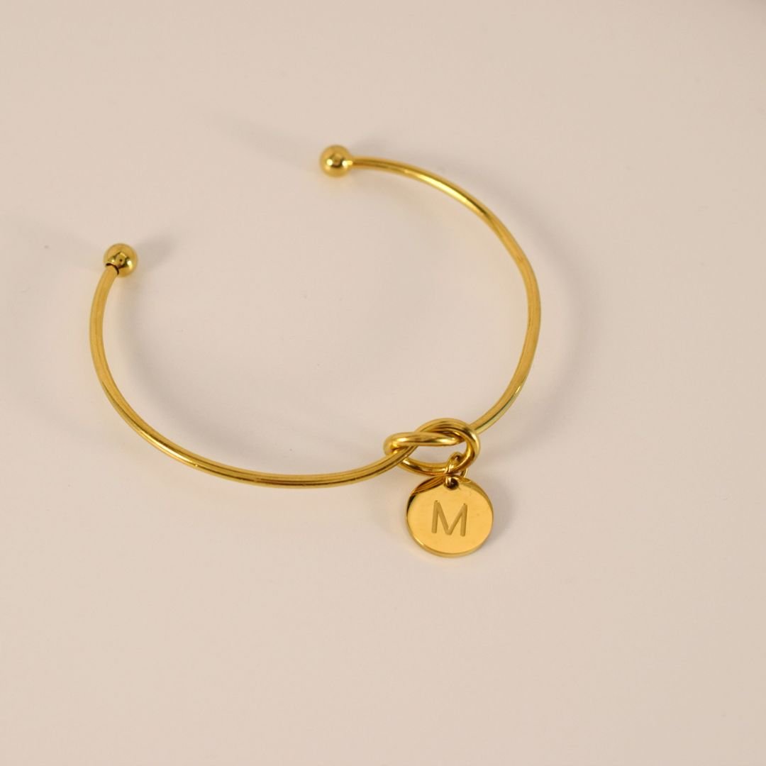 Pulsera con inicial personalizable - Moroveta