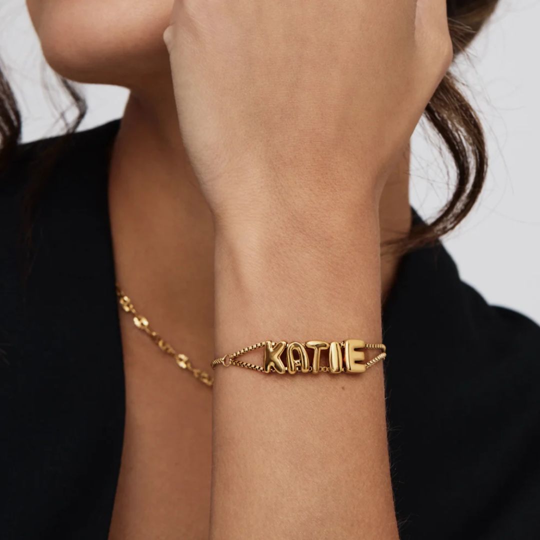 Pulsera con nombre Bubble - Moroveta