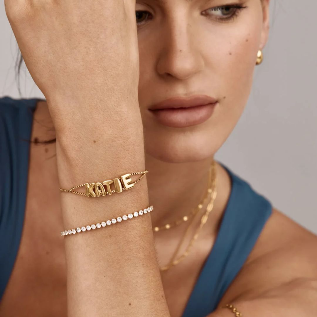 Pulsera con nombre Bubble - Moroveta