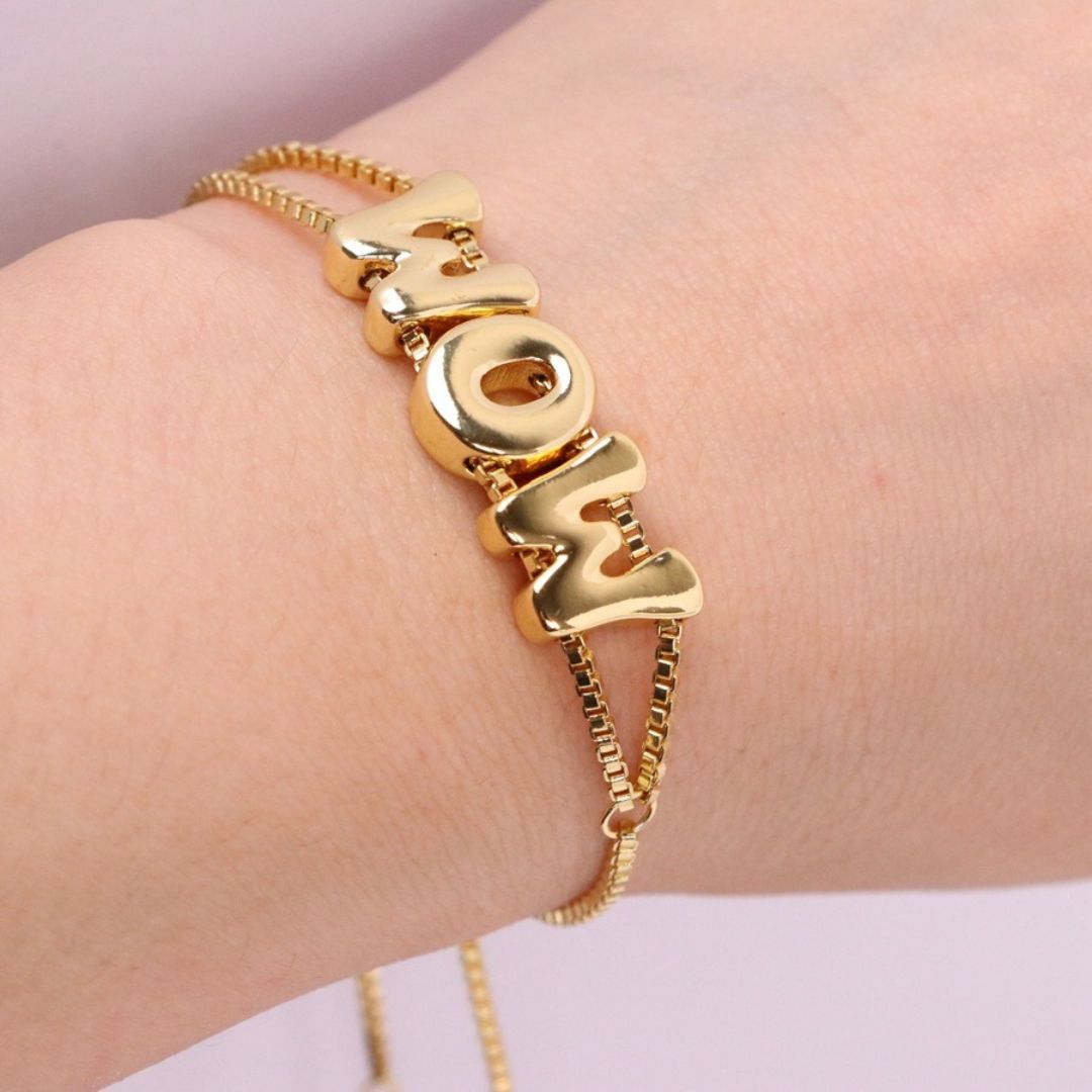 Pulsera con nombre Bubble - Moroveta