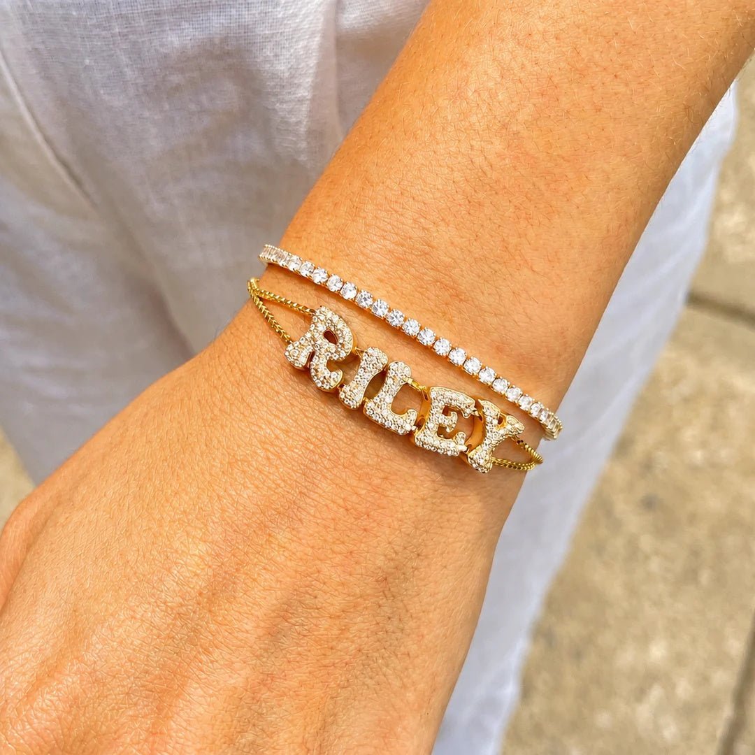 Pulsera con nombre bubble (Oferta 2x1) - Moroveta