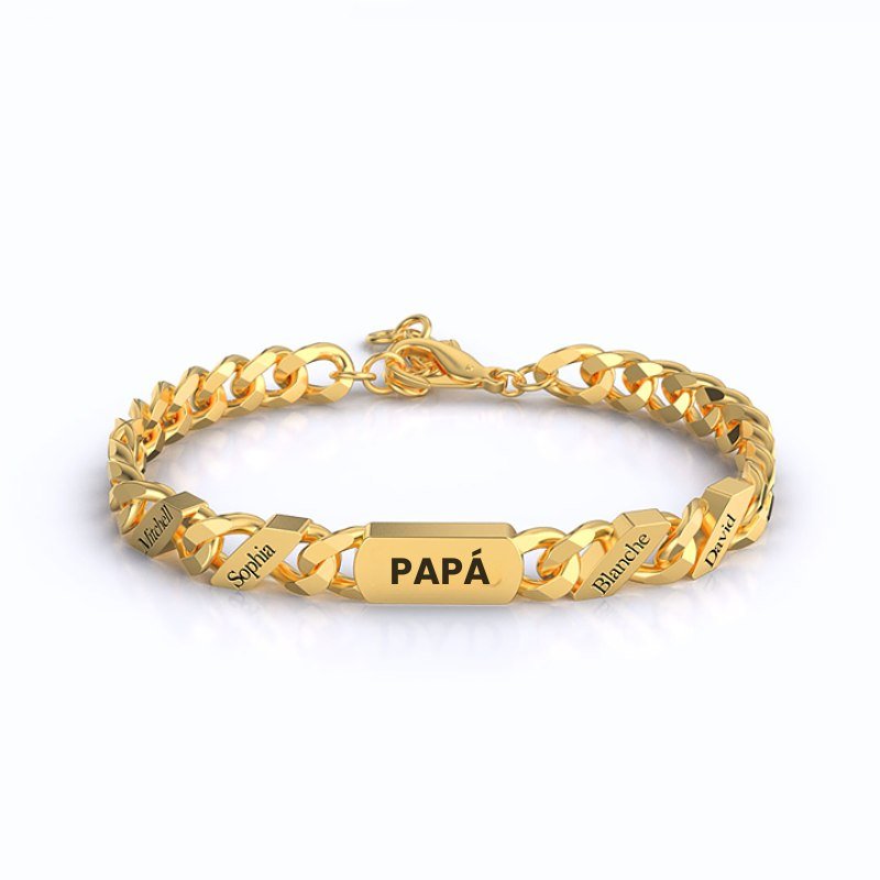 Pulsera con nombres para papá - Moroveta