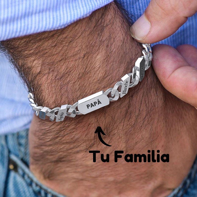 Pulsera con nombres para papá - Moroveta