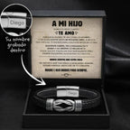 Pulsera con nudo infinito personalizable – A mi hijo - Moroveta