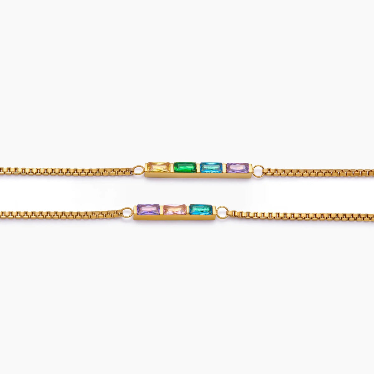 Pulsera con piedras de nacimiento personalizadas - Moroveta