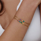 Pulsera con piedras de nacimiento personalizadas - Moroveta