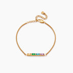 Pulsera con piedras de nacimiento personalizadas - Moroveta