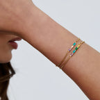 Pulsera con piedras de nacimiento personalizadas - Moroveta