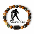 Pulsera con signo zodiacal de piedras naturales Moodiak - Moroveta