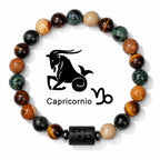 Pulsera con signo zodiacal de piedras naturales Moodiak - Moroveta
