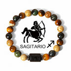Pulsera con signo zodiacal de piedras naturales Moodiak - Moroveta
