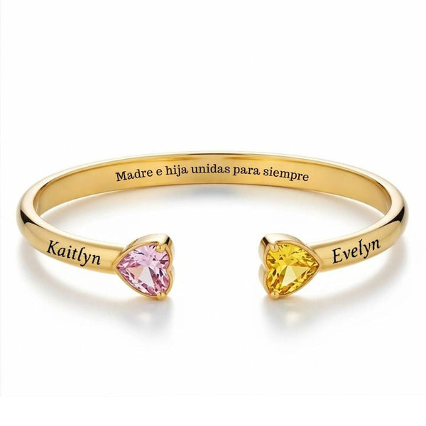 Pulsera Corazones Unidos Mamá e Hija - Moroveta