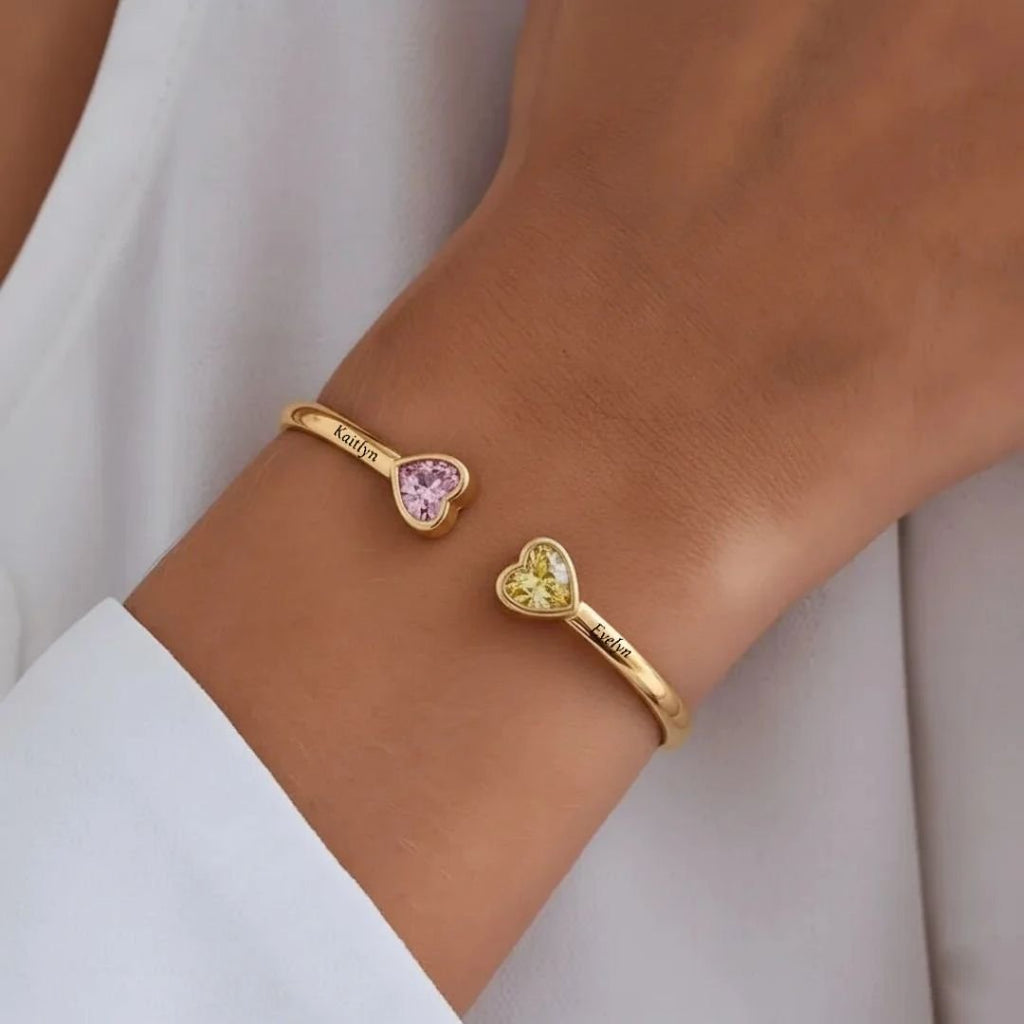 Pulsera Corazones Unidos Mamá e Hija - Moroveta