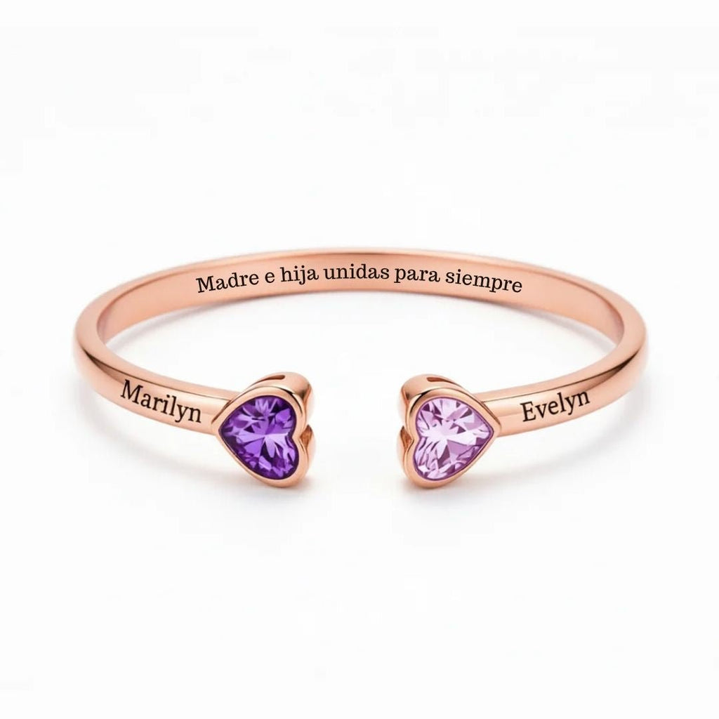 Pulsera Corazones Unidos Mamá e Hija - Moroveta