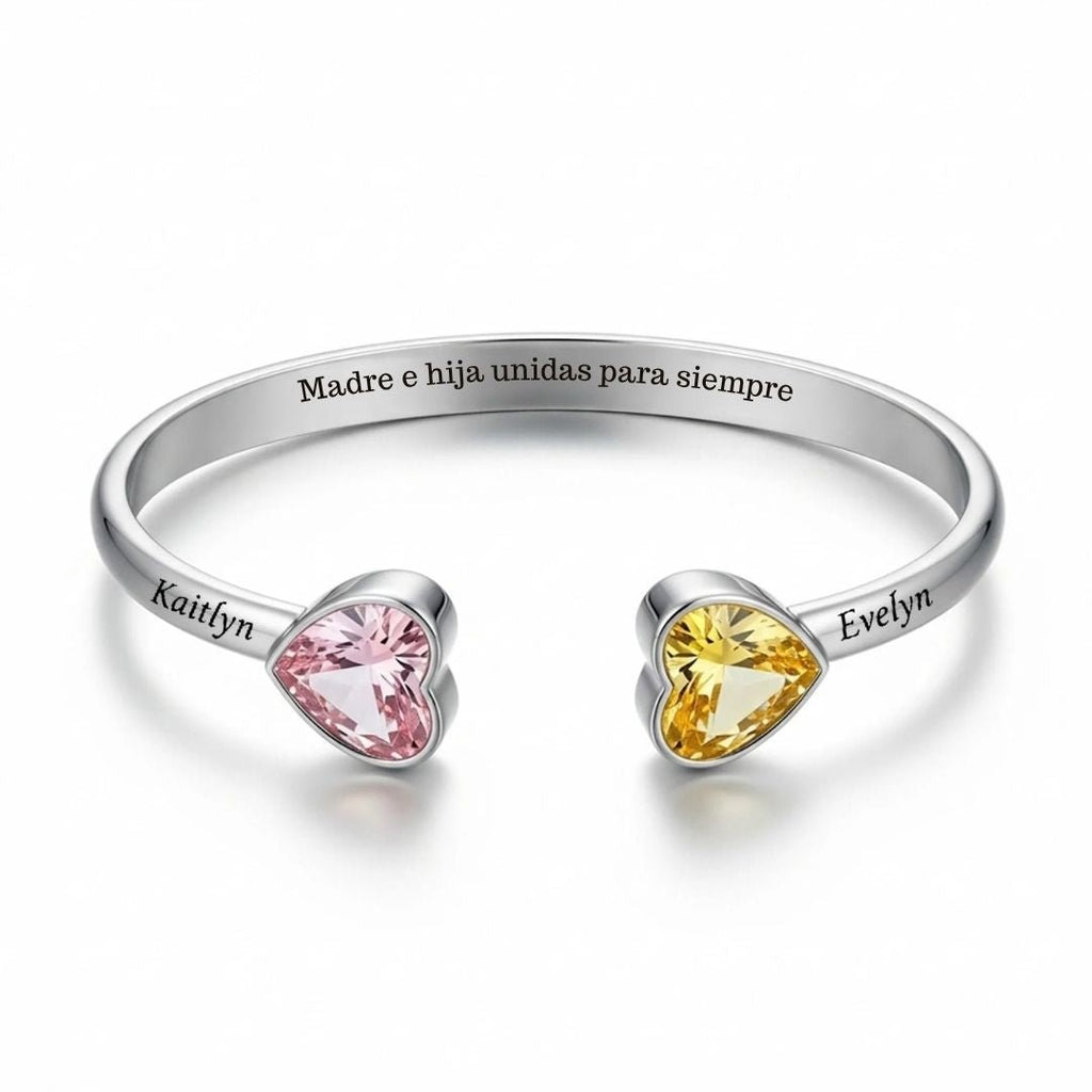Pulsera Corazones Unidos Mamá e Hija - Moroveta