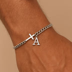 Pulsera Cruz con Inicial Personalizada (Oferta 2x1) - Moroveta