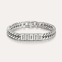 Pulsera cubana grabada para hombre - Moroveta