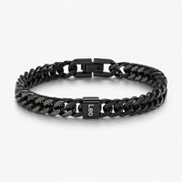 Pulsera cubana grabada para hombre - Moroveta