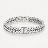 Pulsera cubana grabada para hombre - Moroveta