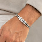 Pulsera cubana grabada para hombre - Moroveta