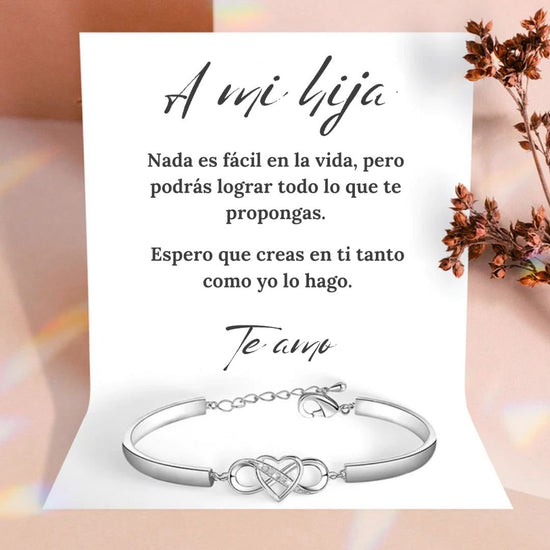 Pulsera de amor infinito - A mi hija - Moroveta