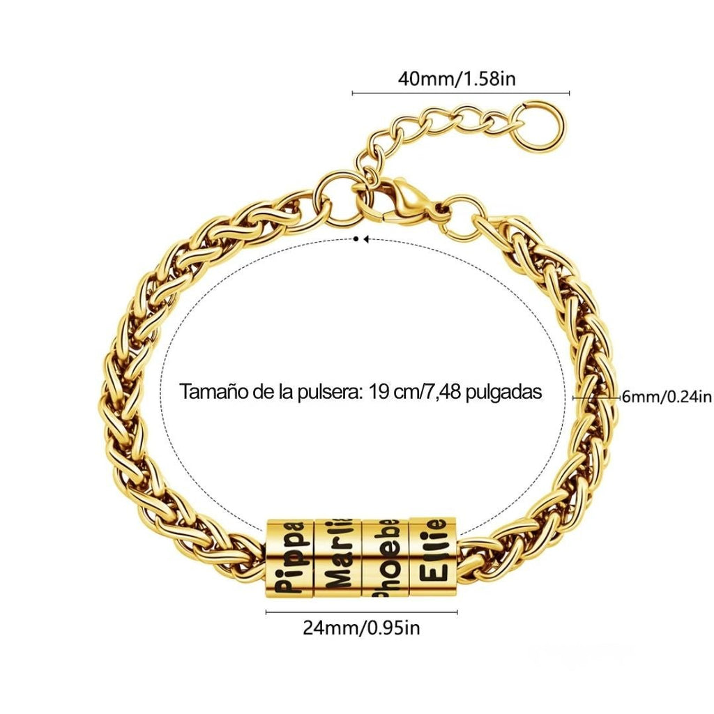 Pulsera de cadena para Papá personalizada - Moroveta