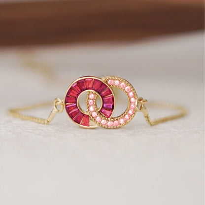 Pulsera de círculos unidos - Madre e hija - Moroveta