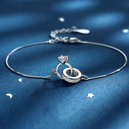 Pulsera de compromiso de anillos - Moroveta