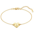 Pulsera de corazón personalizada con inicial - Moroveta