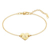Pulsera de corazón personalizada con inicial - Moroveta