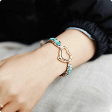 Cargar imagen en el visor de la galería, Pulsera de Corazón turquesa (Oferta 2x1) - Moroveta