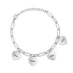 Pulsera de corazones personalizada - Moroveta