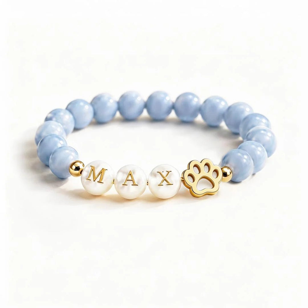 Pulsera de Cristales Personalizada con Nombre de Mascota - Moroveta