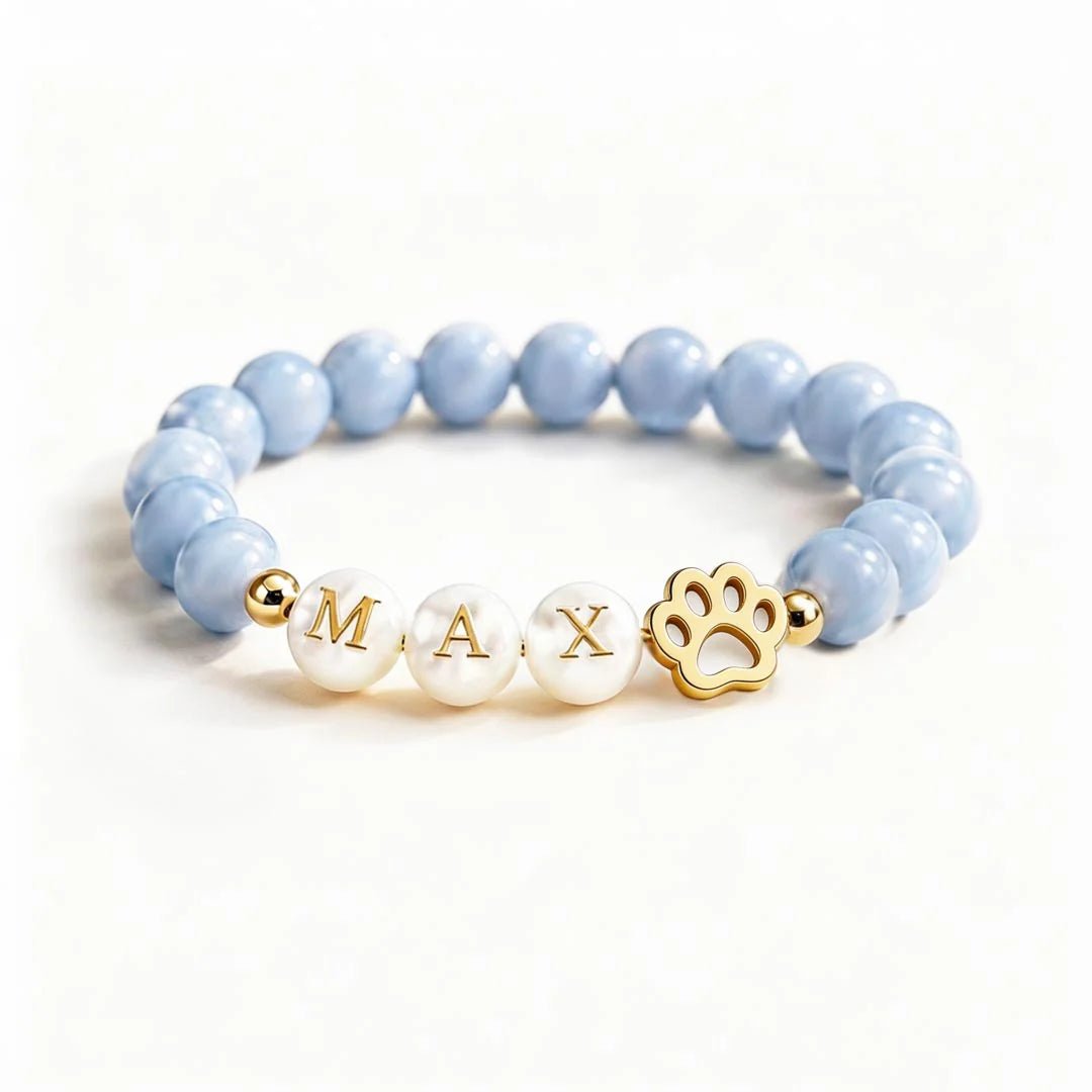 Pulsera de Cristales Personalizada con Nombre de Mascota - Moroveta