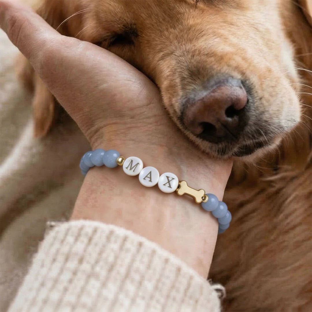Pulsera de Cristales Personalizada con Nombre de Mascota - Moroveta
