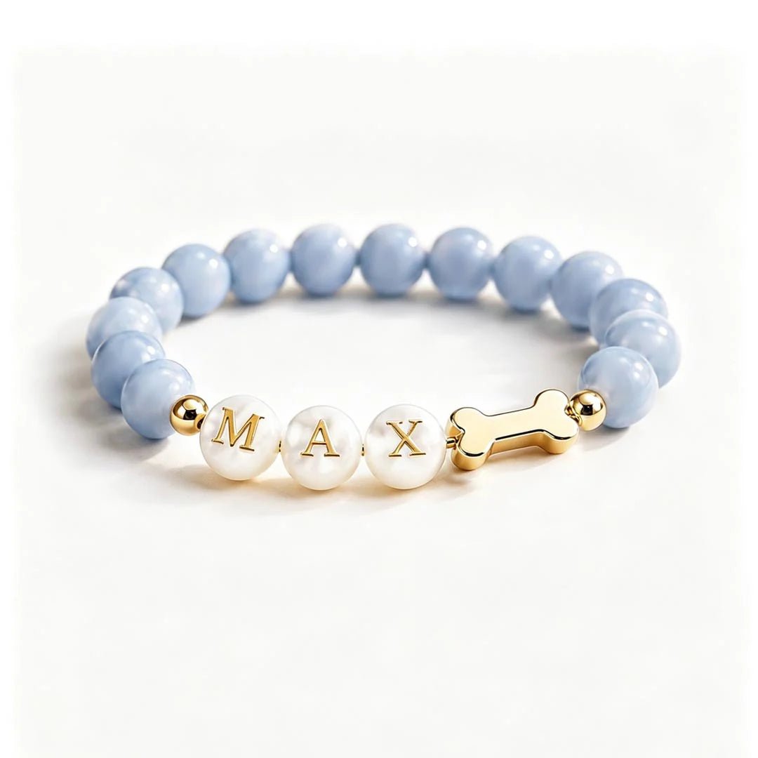 Pulsera de Cristales Personalizada con Nombre de Mascota - Moroveta