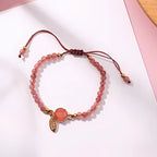 Pulsera de cuarzo rosa - Moroveta