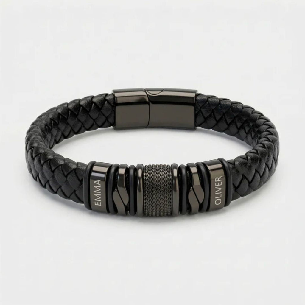 Pulsera de cuero con nombres - Moroveta