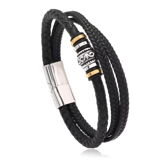 Pulsera de cuero para hombre - Moroveta