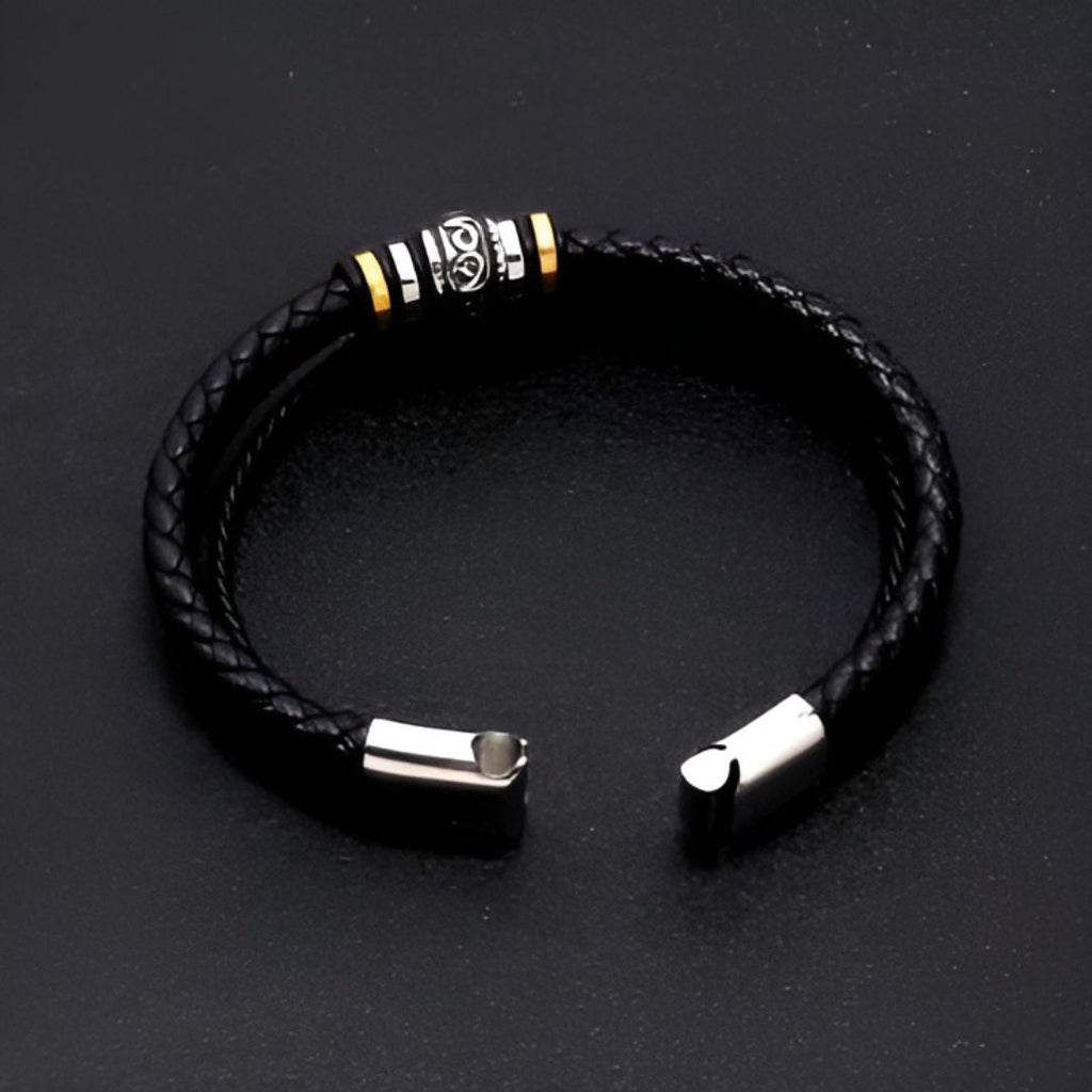 Pulsera de cuero para hombre - Moroveta