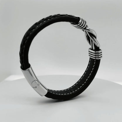 Pulsera de cuero para hombre - Love you forever - Moroveta